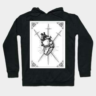 3 of swords tarot card Hoodie